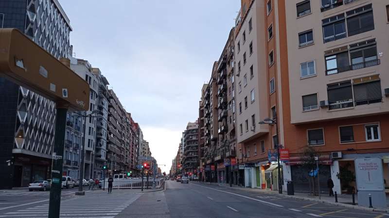 Avinguda de Pérez Galdós./EPDA Avinguda de Pérez Galdós./EPDA