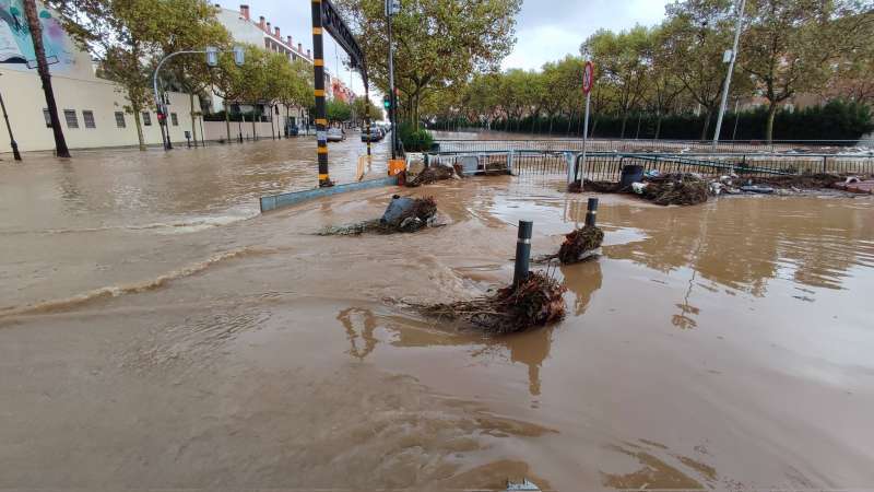 Una de las inundaciones en Aldaia. EPDA