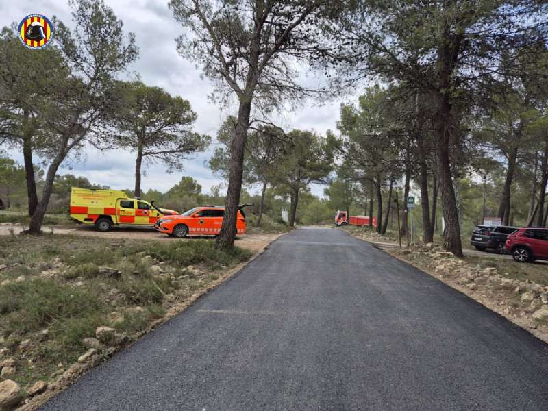 Dispositivo del Consorcio Provincial de Bomberos de Valencia, en una intervenci�n.
