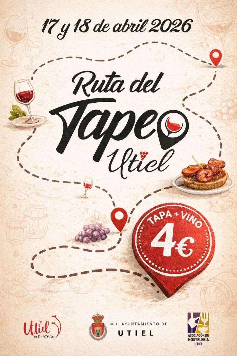 Cartel promocional de la ruta del tapeo de Utiel. / EPDA