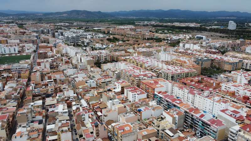 Vista area del Port de Sagunt.  Foto: Aj. Sagunt