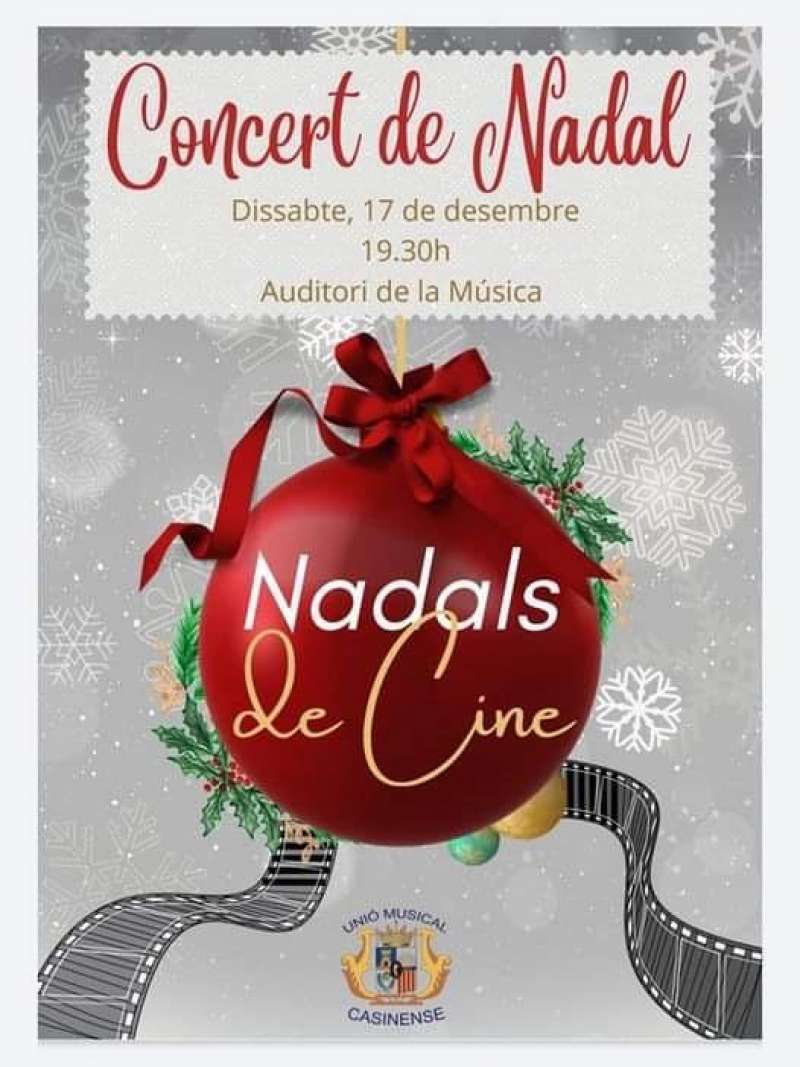Cartel del concierto de Navidad de la Unión Musical Casinense. /EPDA