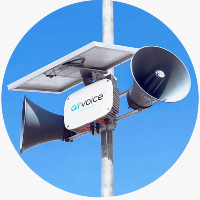 Altavoces para avisos y emergencias.  EPDA 