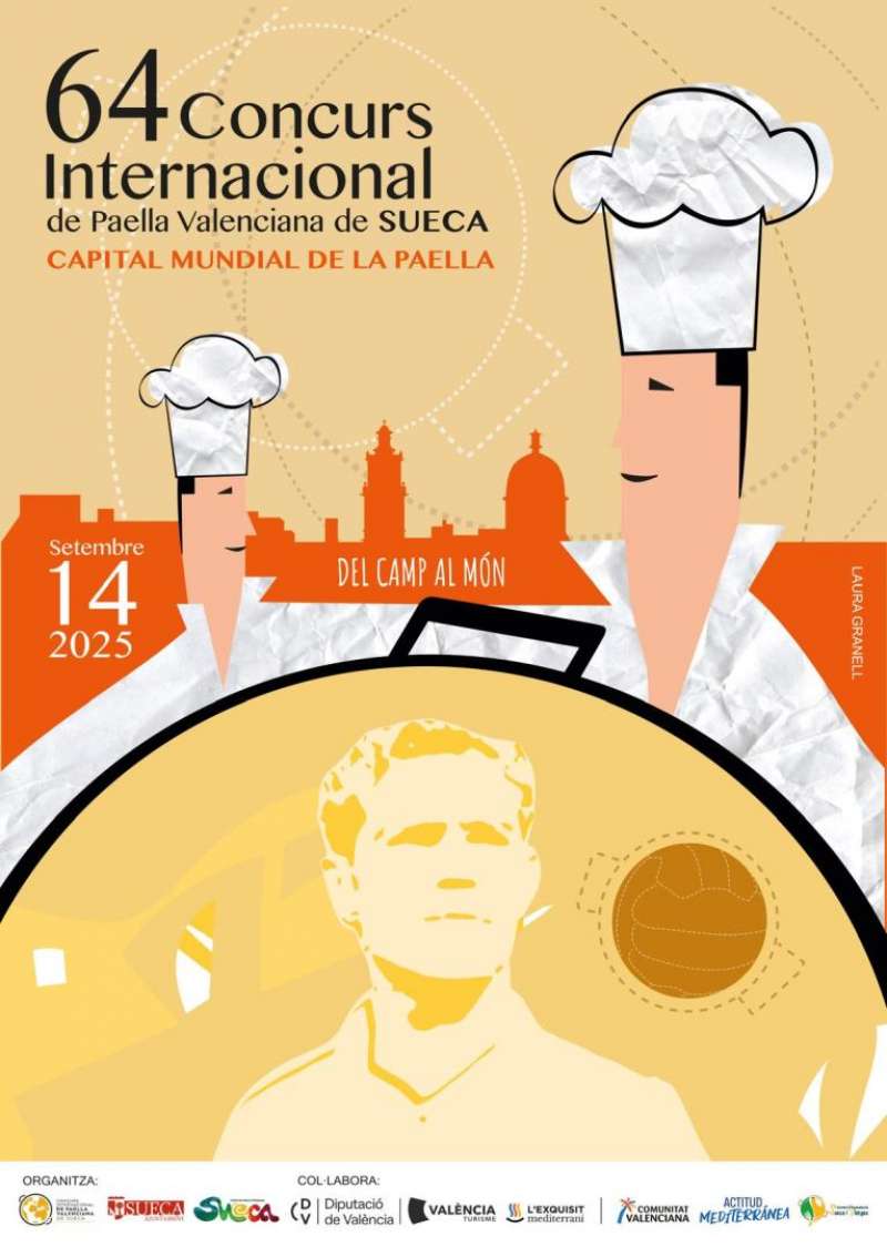 Cartell del Concurs Internacional de Paella Valenciana de Sueca.EPDA