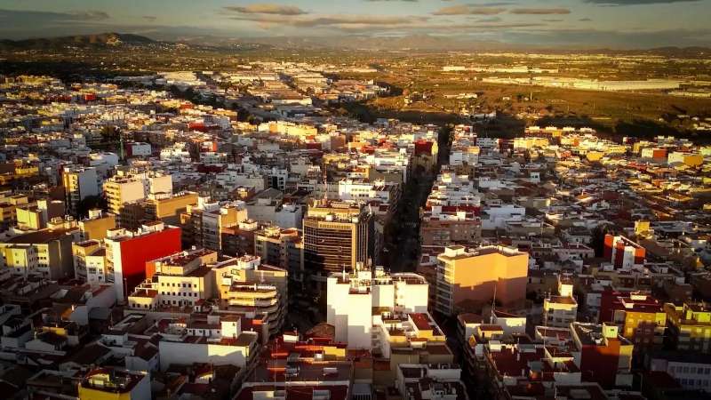 Imagen de archivo de la vista a�rea de Torrent.EPDA