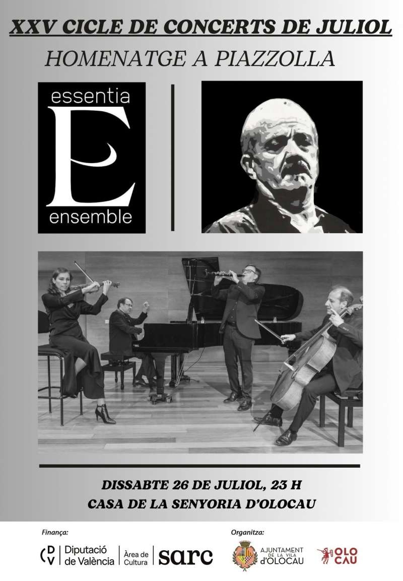 Cartell de lhomenatge a Piazzolla. EPDA