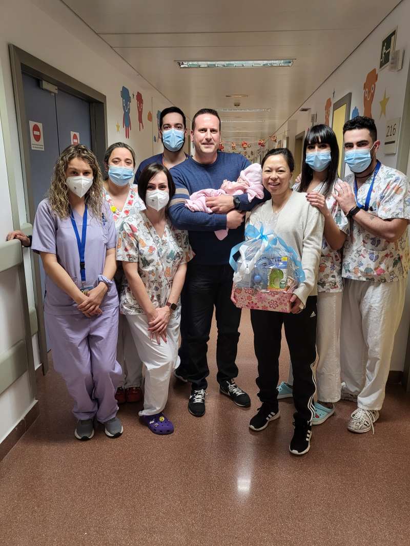 Primer bebé nacido en el Hospital de Manises