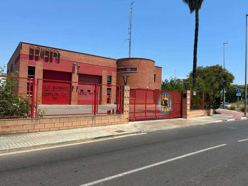 El parque de bomberos de La Pobla de Farnals. EPDA