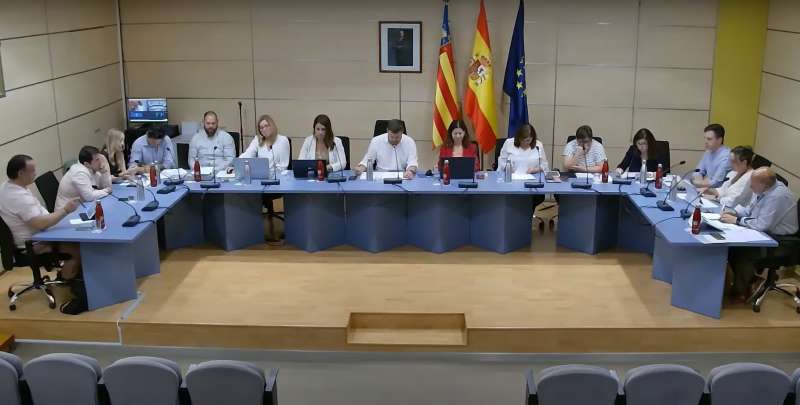 Los concejales en el pleno del mes de mayo. EPDA
