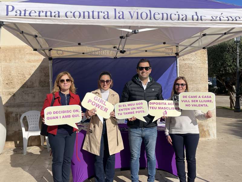 El Punto Violeta del Ayuntamiento de Paterna por el 25N. EPDA