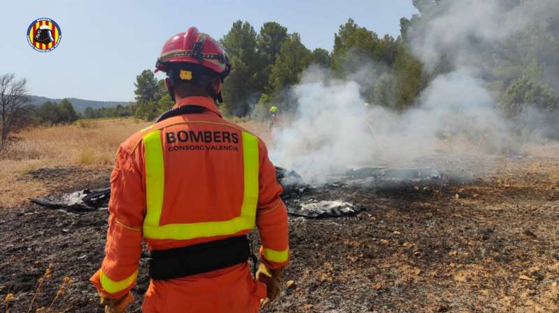 Intervencin de los bomberos en el accidente | Consorcio de Bomberos de Valncia 