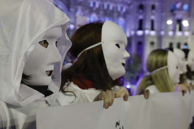 Manifestacin con motivo del 25N, Da Internacional de la Eliminacin de la Violencia contra la Mujer, este lunes EFE Zipi Aragn
