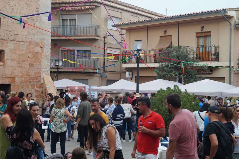 Un instant de la fira del comer de Benavites en una edici passada.  EPDA
