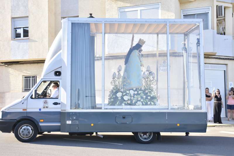 La llegada de la patrona de los valencianos a Antella. PLCIDO GONZLEZ
