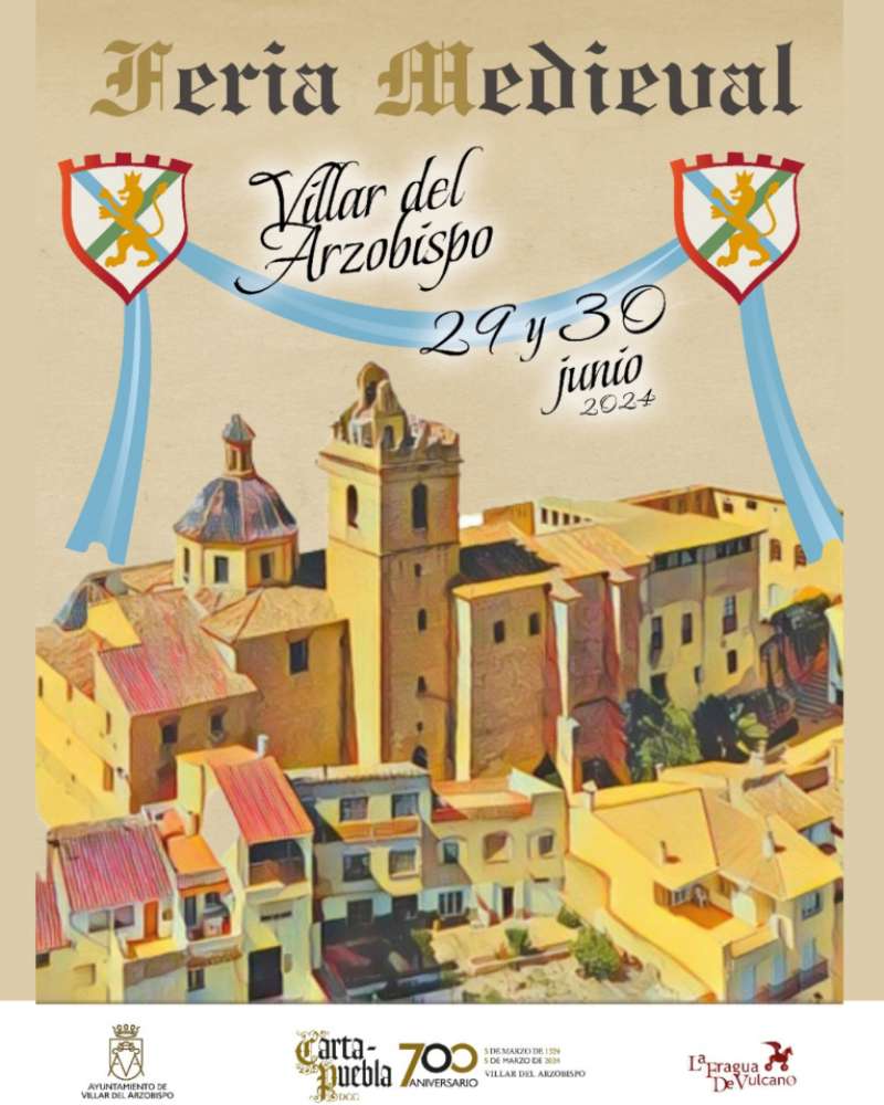 Cartel de la Feria Medieval de Villar del Arzobispo. EPDA