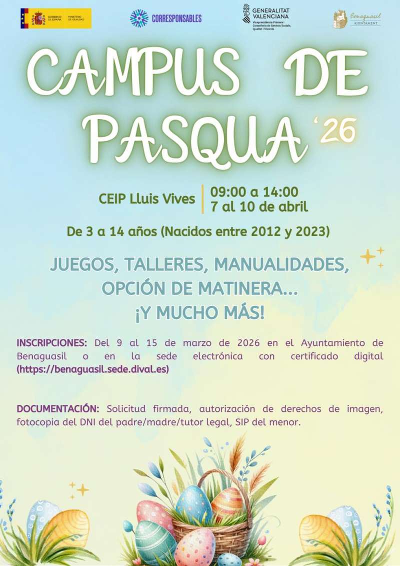 Cartel del Campus de Pascua de Benaguasil.EPDA