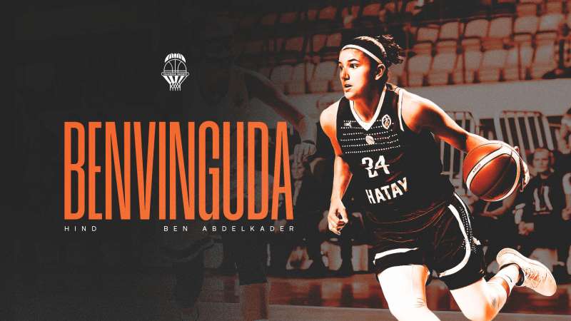 La jugadora belga Hind Ben Abdelkader firma un contrato temporal con el Valencia Basket. EFEFoto creatividad cedida por el Valencia Basket.
