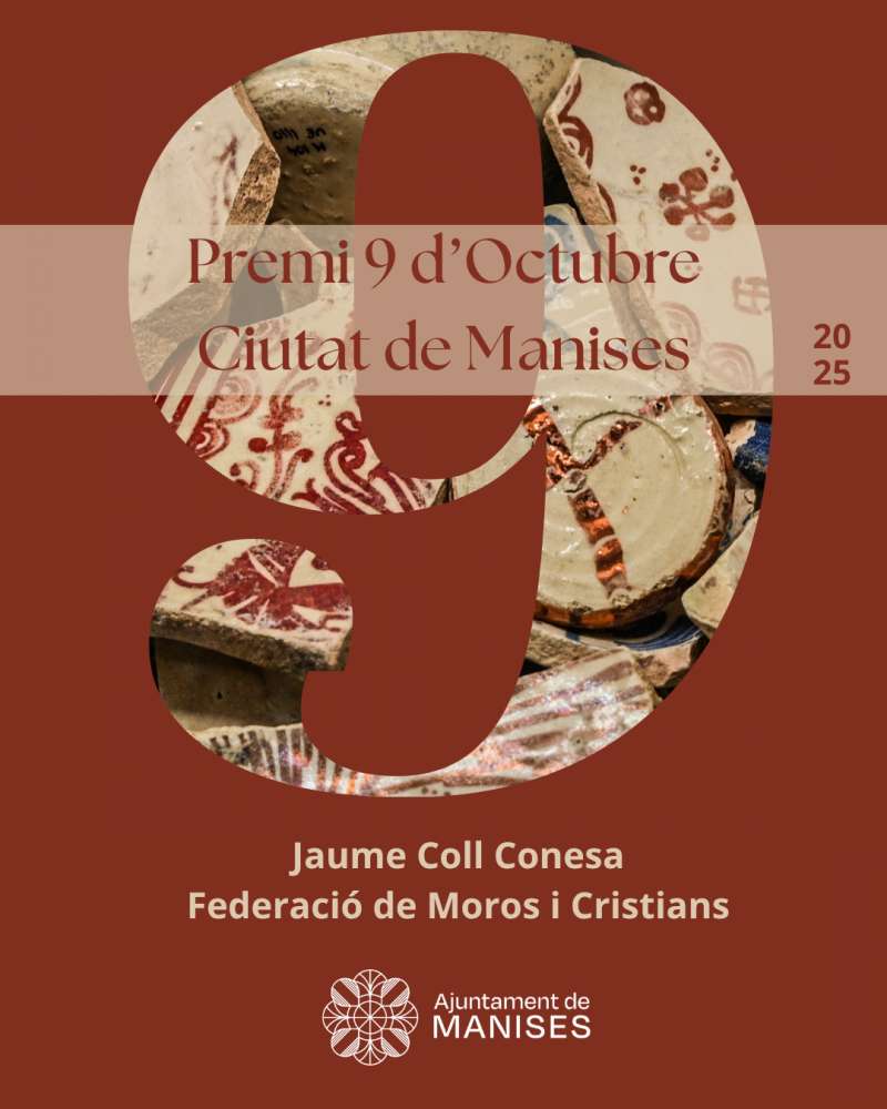 Cartell del premi Nou dOctubre de Manises 2025.EPDA