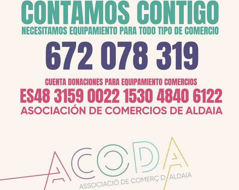 Nmero de contacto y cuenta bancaria de ACODA.EPDA