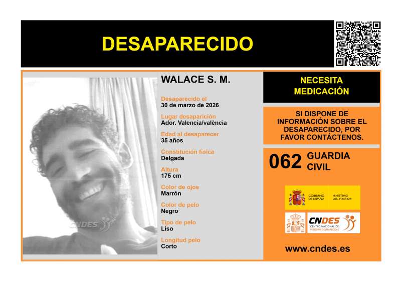 Cartel de b�squeda emitido por el CNDES. EPDA