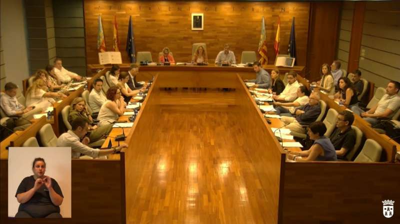 Imagen del pleno de Torrent. EPDA