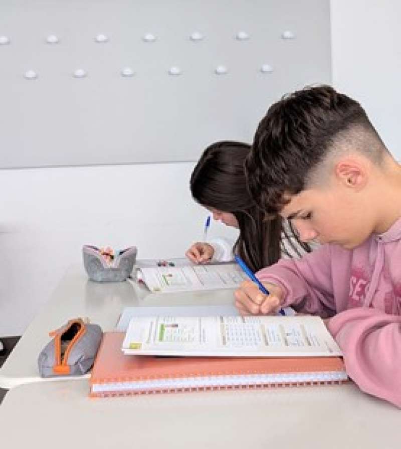 Los alumnos Edgar y Zaida, del IES Escultor Francesc Badia de Foios, en sus primeros das en Alemania.  EPDA