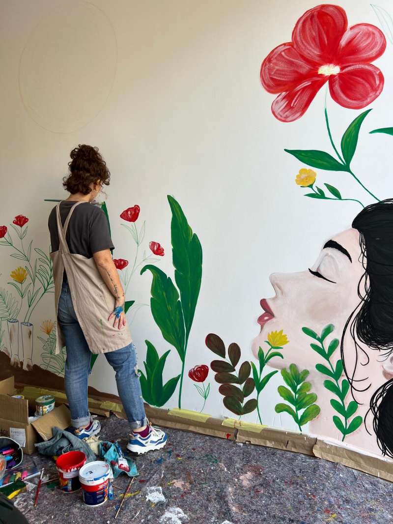 Mural de Cristina Perez  EPDA