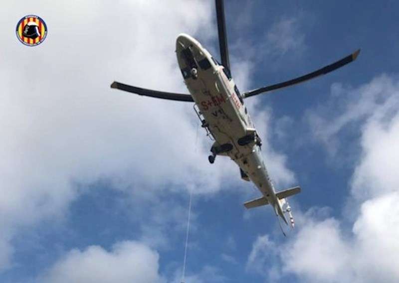 Helicóptero de rescate. / EPDA