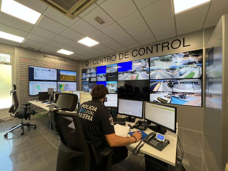 El Centro de Control de la Polica Local de Paterna. EPDA