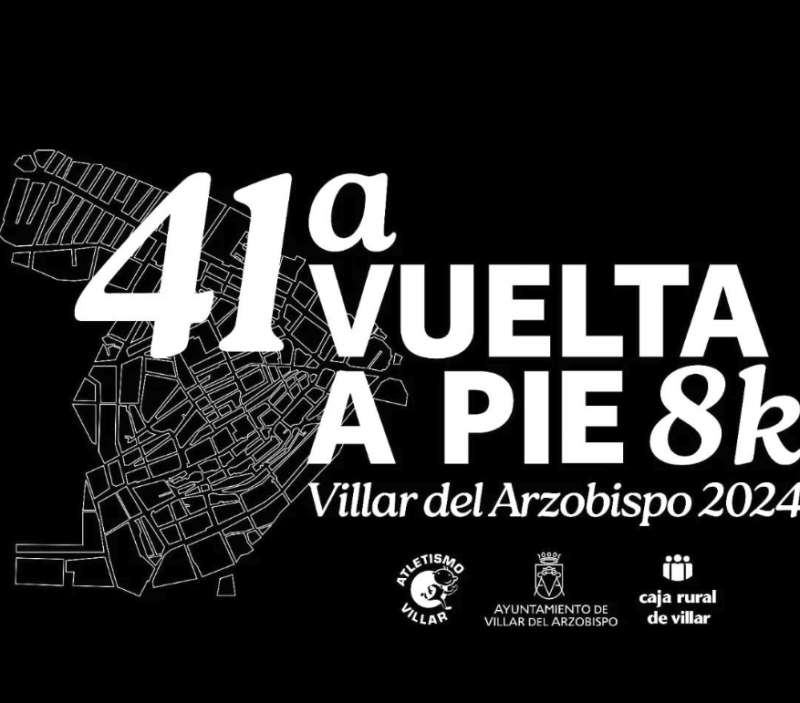 Cartel de la 41ª Vuelta a pie de Villar del Arzobispo. /EPDA