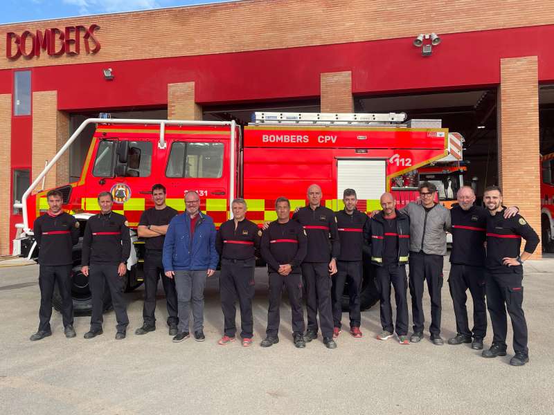 Presentacin del nuevo vehculo del Consorcio Provincial de Bomberos en el Parque de Gandia.  EPDA