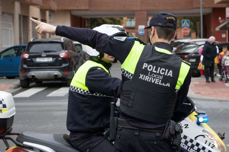 Varios agentes de la Polica Local de Xirivella. EPDA