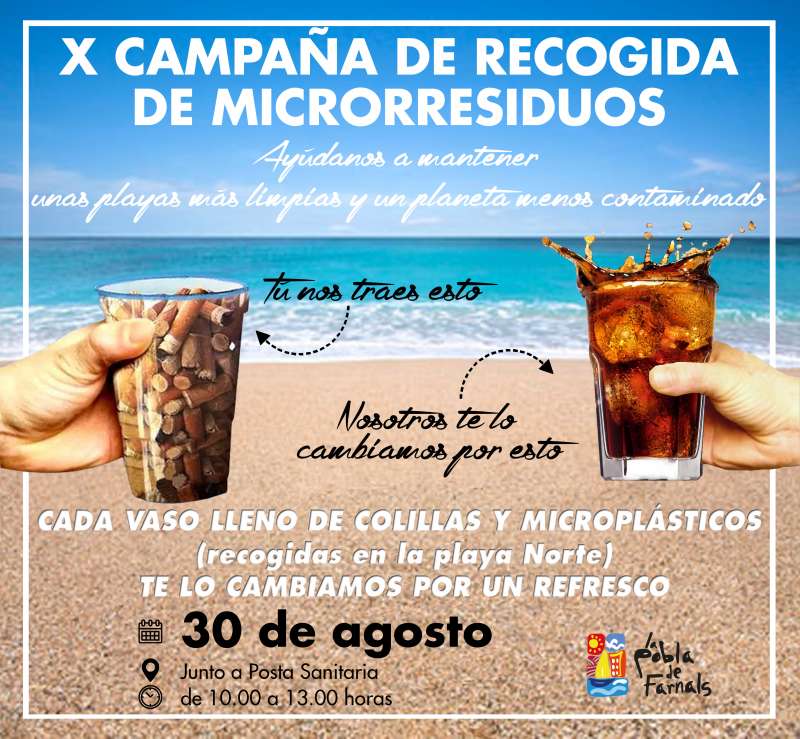 Cartell de la X Campanya de Recollida de Microrresidus.EPDA