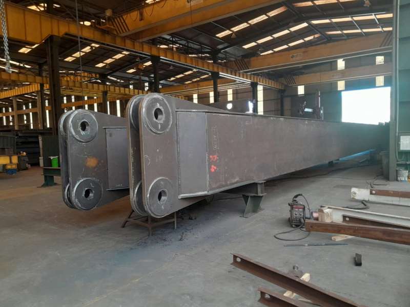 Foto de los pilares que aguantarn la cubierta del Nou Mestalla cedida por el Valencia CF.
