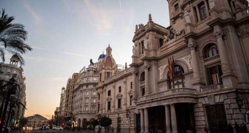 Fachada del Ayuntamiento de Valencia. EPDA