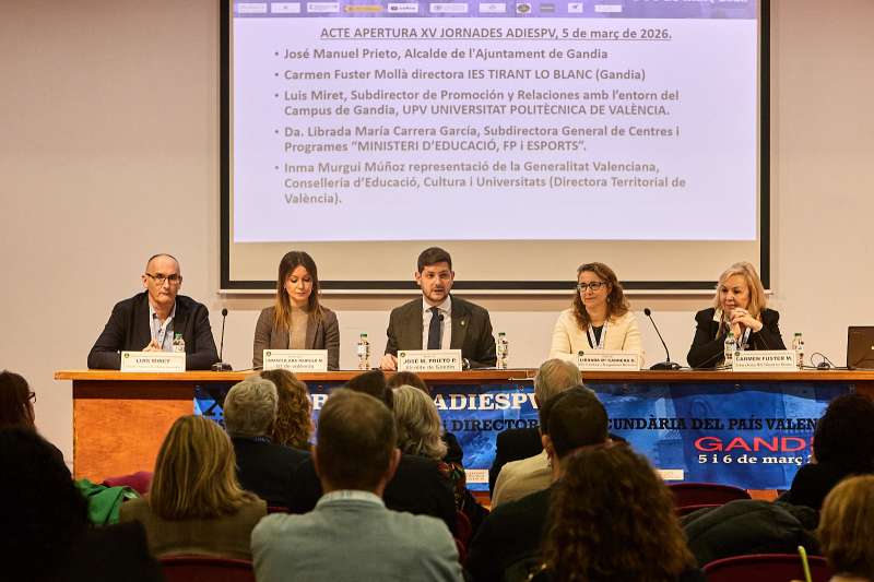XV Jornades de Directors i Directores de Secund�ria en Gandia.EPDA