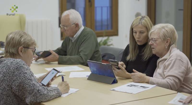 Miembros del equipo de RuralTEC de la fundacin el Olmo.  EPDA