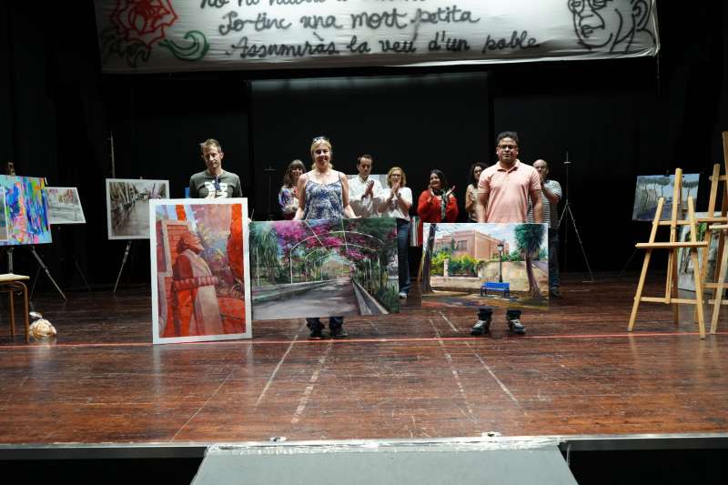 Yendris Salazar guanya el VIII Concurs de Pintura Rpida a lAire Lliure dAlberic.EPDA