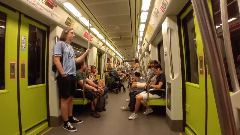 Viajeros de Metrovalencia en agosto. EPDA