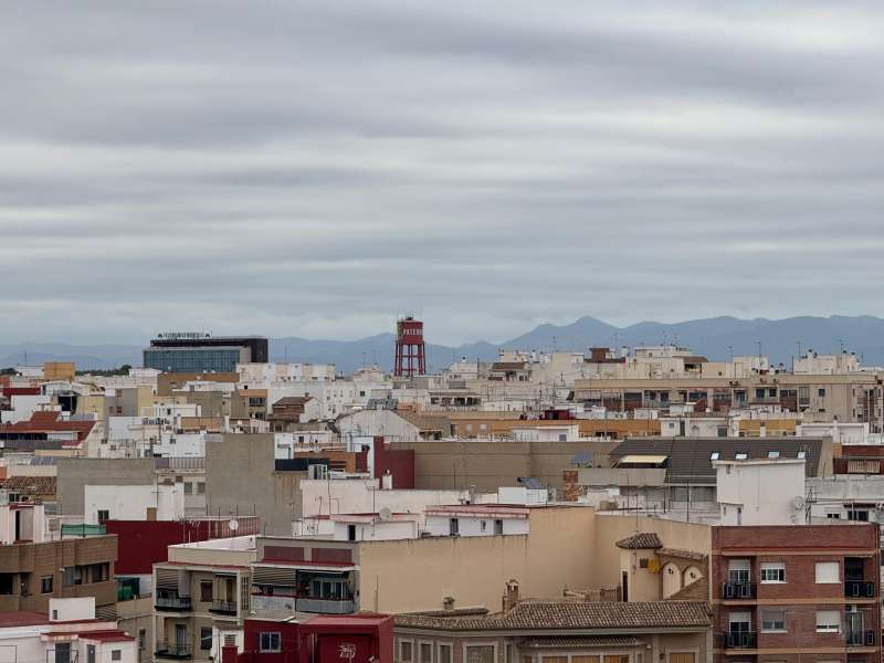 Vista a�rea de la ciudad de Paterna.EPDA