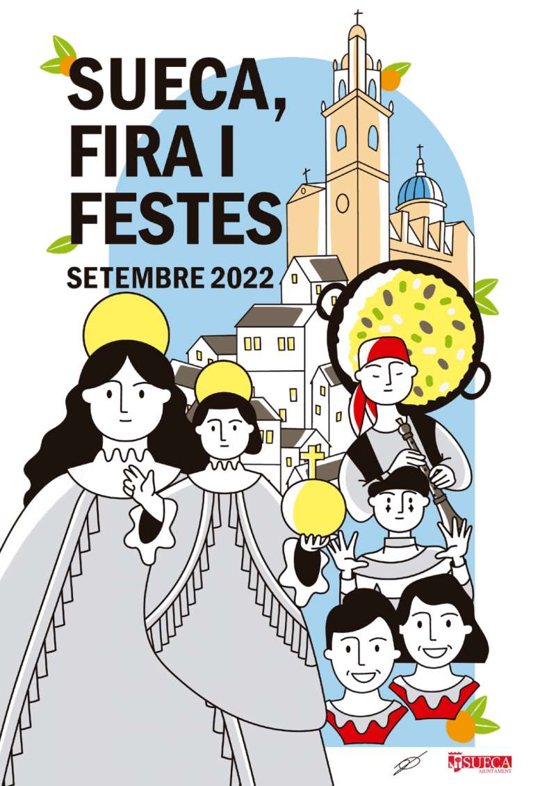 Portada del programa oficial de la Feria y Fiestas de Sueca 2022. /EPDA