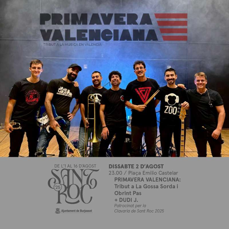 El grupo Primavera Valenciana protagoniza las fiestas de Burjassot. EPDA