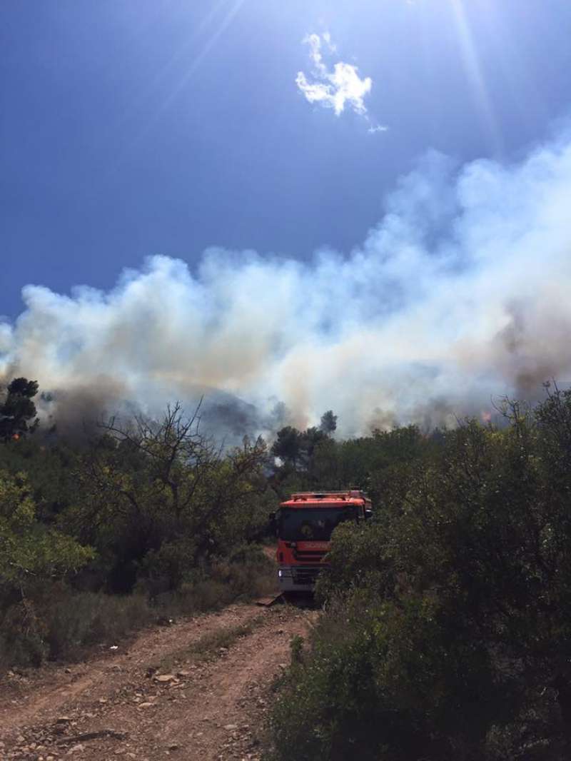 Imagen de recurso de un incendio en la Comunitat Valenciana. / EPDA