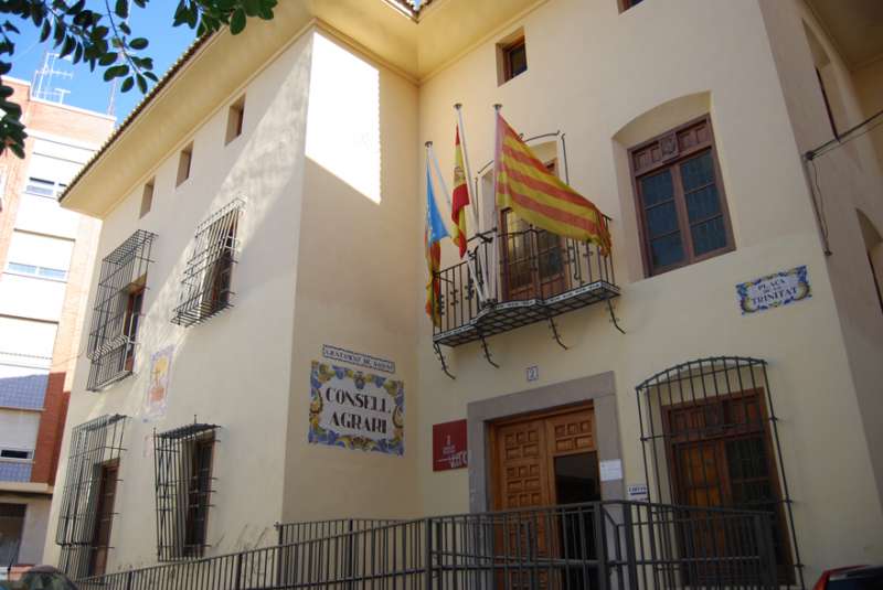 Fachada del Consell Agrari de Sagunt.  EPDA