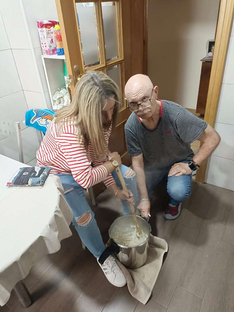 Proceso de elaboracin de las gachas.  EPDA