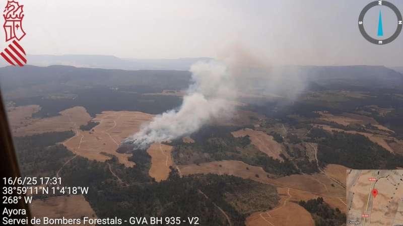 Imagen facilitada por Emergencias de la Generalitat.
