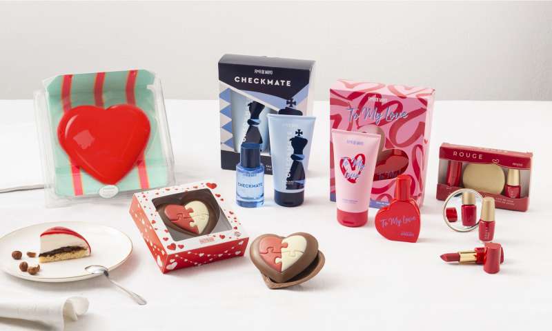 Lote de productos pensados para San Valentín. /EPDA