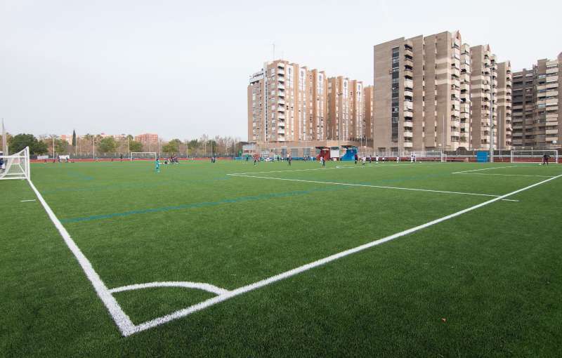 Campo de fútbol en la ciudad de Valencia. /EPDA