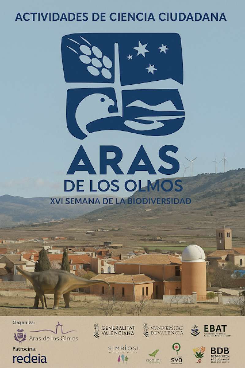 Cartel de la XVI Semana de la Biodiversidad de Aras de los Olmos.  EPDA