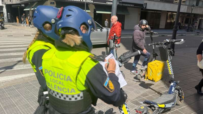 Imagen facilitada por la Polic�a Local de Val�ncia.  EFE
